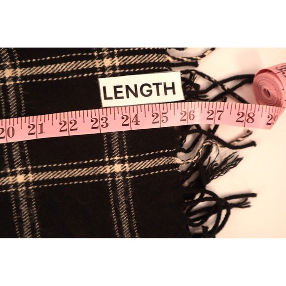 J. Crew Faux Fur Plaid Cape Scarf & Fringe Trim One Size Holiday 2022 - Picture 12 of 12